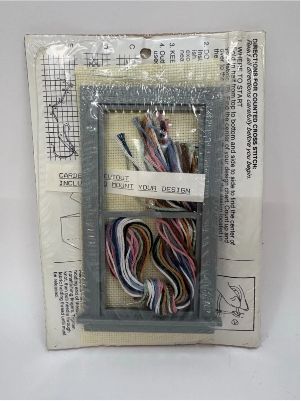 Look Inc. Country Window Cross Stitch Kit Grey White
